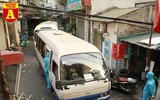 Đưa gần 60 người đi cách ly tại Bệnh viện Công an Hà Nội