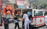 Cận cảnh diễn tập phương án chữa cháy, cứu người mắc kẹt tại số nhà 28 Hàng Hòm