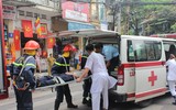 Cận cảnh diễn tập phương án chữa cháy, cứu người mắc kẹt tại số nhà 28 Hàng Hòm