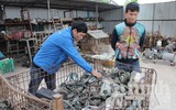 Cận cảnh chợ đồ cũ ở dưới chân cầu Thăng Long