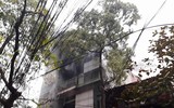 Hà Nội: Cháy lớn cửa hàng phụ tùng ô tô trên phố Lạc Nghiệp
