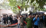 Hà Nội: Cháy lớn cửa hàng phụ tùng ô tô trên phố Lạc Nghiệp
