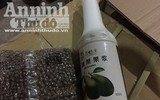 Cận cảnh hơn 4 tấn hương liệu, phụ gia pha chế trà sữa không rõ nguồn gốc