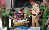Cận cảnh hơn 10 tấn nầm lợn 