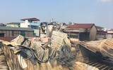 [Ảnh] Hiện trường vụ cháy 7 xưởng sản xuất gỗ ở Thạch Thất
