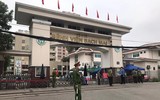 [Ảnh] Lực lượng Công an chốt chặn, kiểm soát chặt chẽ Bệnh viện Bạch Mai phòng dịch Covid-19