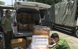 [Ảnh] Cận cảnh hơn 1 tấn nầm lợn không rõ nguồn gốc được tuồn về Hà Nội