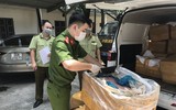 [Ảnh] Cận cảnh hơn 1 tấn nầm lợn không rõ nguồn gốc được tuồn về Hà Nội
