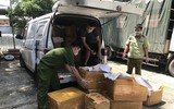 [Ảnh] Cận cảnh hơn 1 tấn nầm lợn không rõ nguồn gốc được tuồn về Hà Nội