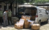 [Ảnh] Cận cảnh hơn 1 tấn nầm lợn không rõ nguồn gốc được tuồn về Hà Nội