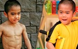 Khó tin thể hình cơ bắp 6 múi của cậu bé 7 tuổi khiến bao thanh niên ghen tị mơ ước