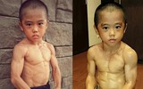 Khó tin thể hình cơ bắp 6 múi của cậu bé 7 tuổi khiến bao thanh niên ghen tị mơ ước