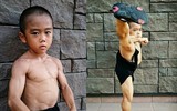 Khó tin thể hình cơ bắp 6 múi của cậu bé 7 tuổi khiến bao thanh niên ghen tị mơ ước