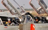 Cận cảnh tiêm kích cánh cụp cánh xòe MiG-23 của Ấn Độ vừa bị rơi cháy rụi