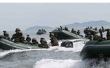 Đơn vị đặc nhiệm mạnh nhất Triều Tiên tập trận đổ bộ chiếm đảo khiến Mỹ và Hàn Quốc lo lắng