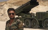 Syria dùng hỏa thần BM-27 Nga trùm bão lửa lên khủng bố IS