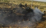Xe tăng T-90 nằm trong tay khủng bố đã bị xe tăng T-72 Syria tiêu diệt