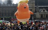 [ẢNH] Hàng chục nghìn người biểu tình chống ông Trump tại Anh