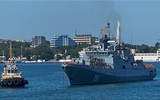 [ẢNH] 25 chiến hạm Nga gầm thét ngoài khơi Syria, tàu chiến Mỹ mang tên lửa Tomahawk lo lắng?