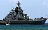 [ẢNH] 25 chiến hạm Nga gầm thét ngoài khơi Syria, tàu chiến Mỹ mang tên lửa Tomahawk lo lắng?