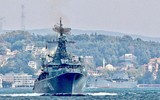 [ẢNH] 25 chiến hạm Nga gầm thét ngoài khơi Syria, tàu chiến Mỹ mang tên lửa Tomahawk lo lắng?