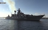 [ẢNH] Sức mạnh siêu khủng của tuần dương hạm Nga đang nã tên lửa ngoài khơi Syria