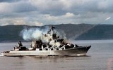 [ẢNH] Sức mạnh siêu khủng của tuần dương hạm Nga đang nã tên lửa ngoài khơi Syria