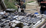 [ẢNH] Khủng bố tiếc nuối khi kho vũ khí lớn chôn giấu ngay trong thủ đô bị Syria thu giữ