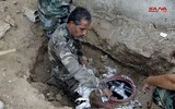 [ẢNH] Khủng bố tiếc nuối khi kho vũ khí lớn chôn giấu ngay trong thủ đô bị Syria thu giữ