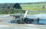 [ẢNH] Sự cố quân ta bắn quân mình khiến một chiến đấu cơ F-16 của Bỉ bị thiêu rụi
