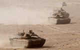 [ẢNH] Siêu tăng đắt gấp ba lần xe tăng T-14 Armata Nga được tung vào chiến trường Trung Đông