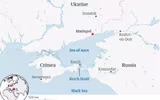 [ẢNH] Chiến hạm Nga, Ukraine đối đầu tại Crimea, súng đã nổ, nguy cơ chiến tranh