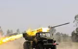 [ẢNH] Bão lửa BM-21 lấn át T-90 và Pantsir-S1 để giành vị thế chủ động trên chiến trường Syria