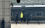 [ẢNH] Đoàn tàu bọc thép độc nhất vô nhị của Chủ tịch Kim Jong Un tới Việt Nam
