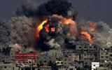 [ẢNH] Không quân Israel tung đòn hủy diệt, dìm căn cứ Hamas trong biển lửa
