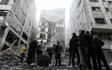 [ẢNH] Không quân Israel tung đòn hủy diệt, dìm căn cứ Hamas trong biển lửa