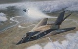 [ẢNH] Mỹ cho cần cẩu nghiền nát 'chim ưng đêm tàng hình' F-117