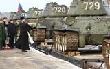 [ẢNH] Nga gấp rút tuyển kíp lái tăng T-34 nhận từ Lào, khẳng định vị thế một huyền thoại