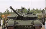 [ẢNH] Phát bắn từ xe tăng T-90M chọc thủng T-64, lời cảnh báo Nga dành cho Ukraine?