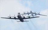 [ẢNH] B-52 Mỹ tới Châu Âu, Nga điều máy bay săn ngầm cực mạnh Tu-142 lên thám sát