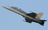 [ẢNH] Chiếc F/A-18D Malaysia bùng lửa sau khi va phải chim
