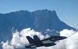 [ẢNH] Chiếc F/A-18D Malaysia bùng lửa sau khi va phải chim