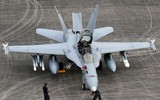 [ẢNH] Chiếc F/A-18D Malaysia bùng lửa sau khi va phải chim