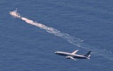 [ẢNH] Mỹ điều B-52 sẵn sàng ném bom rải thảm nếu đối phương tiếp cận xác F-35A Nhật Bản