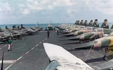 [ẢNH] Siêu tàu sân bay Mỹ rút đi mang theo hơn 100 máy bay VNCH tháng 4-1975