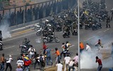 [ẢNH] Binh sĩ phe đối lập Venezuela đấu súng với lính trung thành của ông Maduro