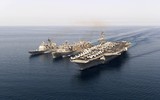 [ẢNH] Siêu tàu sân bay Mỹ mang theo 90 máy bay từng tham gia đột kích thất bại vào Iran