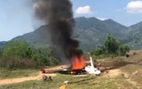 [ẢNH] NÓNG: Máy bay quân sự rơi tại Khánh Hòa, cả 2 phi công tử nạn