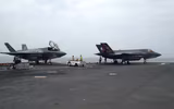 [ẢNH] Siêu tàu đổ bộ cùng F-35B của Mỹ rầm rập tập trận tại cửa ngõ biển Đông