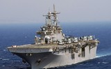[ẢNH] Siêu tàu đổ bộ cùng F-35B của Mỹ rầm rập tập trận tại cửa ngõ biển Đông